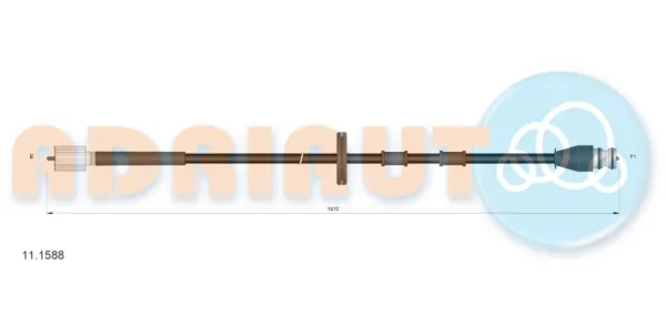 Cable velocímetro 111588 Adriauto