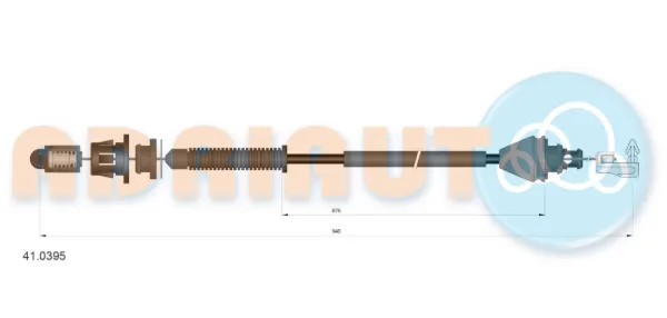 Cable del acelerador 410395 Adriauto
