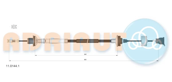 Cable de embrague ADRIAUTO 1101441