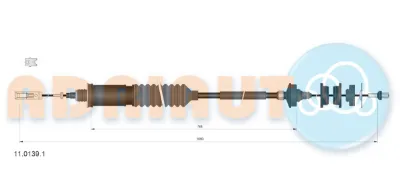 Cable de embrague ADRIAUTO 1101391