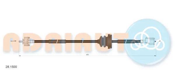 Cable velocímetro 281500 Adriauto
