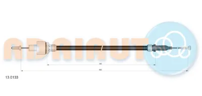 Cable de embrague ADRIAUTO 130133
