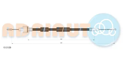 Cable de embrague ADRIAUTO 130129