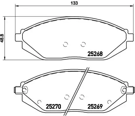 Pastillas de freno P10054 Brembo
