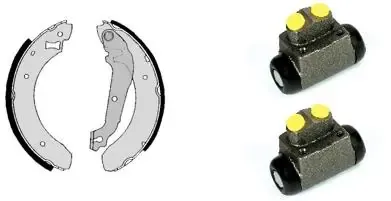 Kit de frenos de tambor, con cilindros, completo Ford Sierra I
