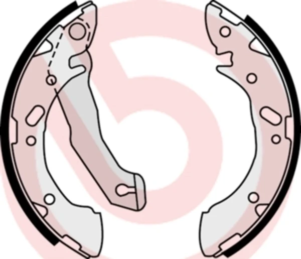 S 30 503 Brembo zapatas de frenos de tambor traseras
