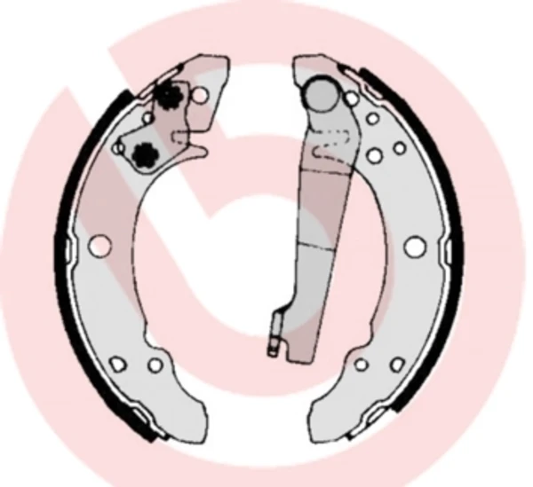 S85507 Brembo zapatas de frenos de tambor traseras