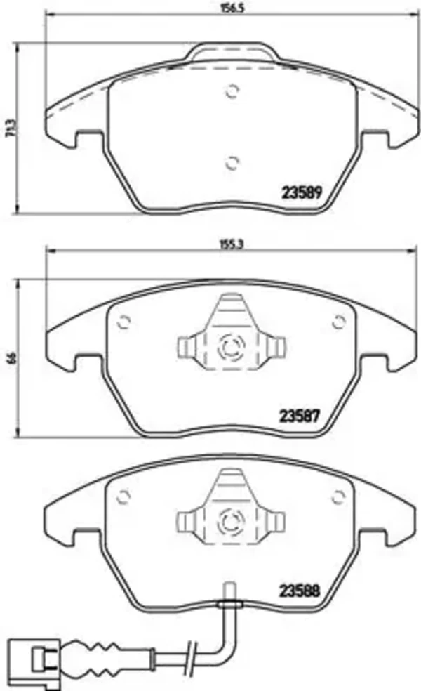 P85075 Brembo pastillas de freno delanteras