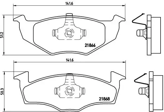 Pastillas de freno P85030 Brembo