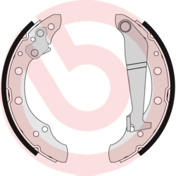 S 85 508 Brembo zapatas de frenos de tambor traseras