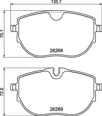 P 85 185 BREMBO Prime Kit pastiglie freni predisposto per visualizzazione avviso usura | Inserisca subito un ordine