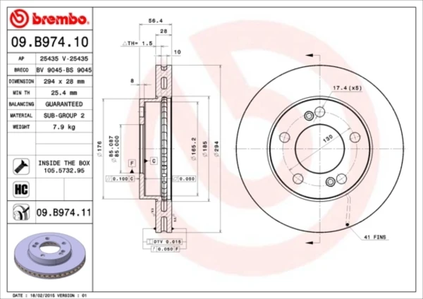 09B97411 Brembo