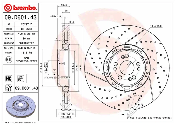 09D60143 Brembo