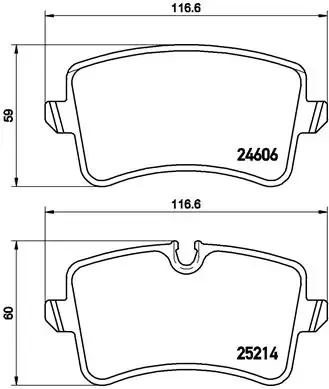 Pastillas de freno traseras P85118 Brembo