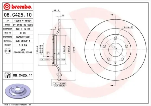 08C42511 Brembo