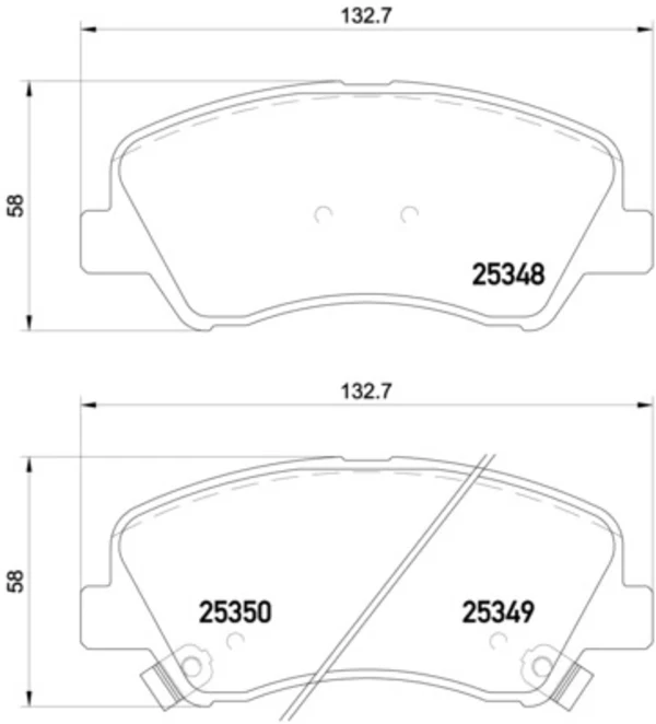 P18025 Brembo pastillas de freno delanteras