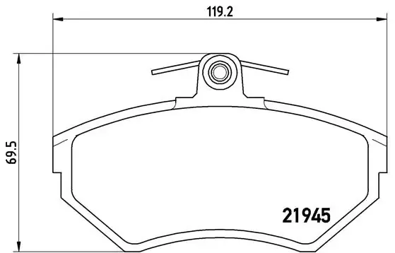 Pastillas de freno P85032 Brembo