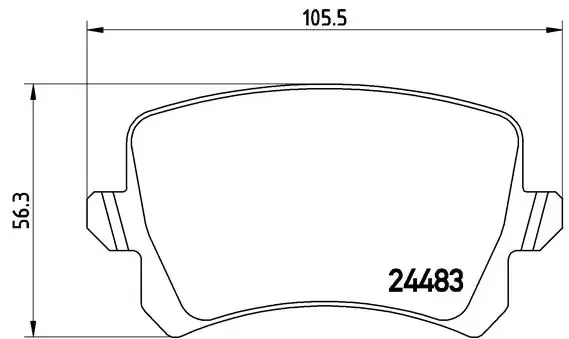 Pastillas de freno traseras P85109 Brembo