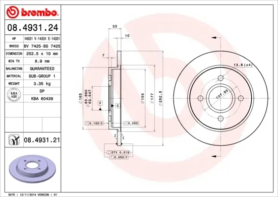 08493121 Brembo
