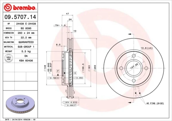 09570714 Brembo