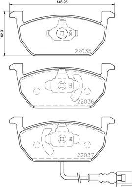 Pastillas de freno P85137 Brembo