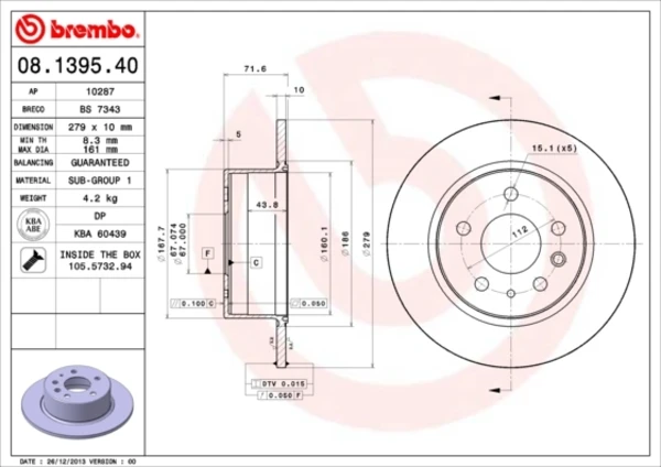 08139540 Brembo