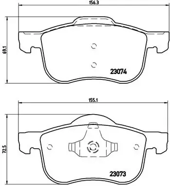 Pastillas de freno P86016 Brembo
