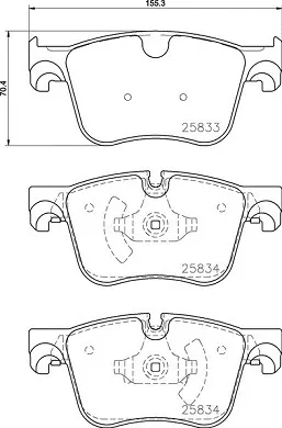 Pastillas de freno P61127 Brembo
