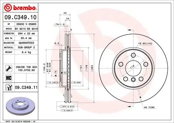 09C34911 Brembo
