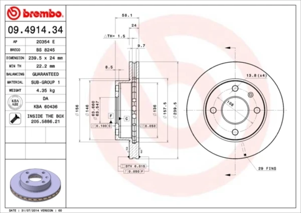 09491434 Brembo