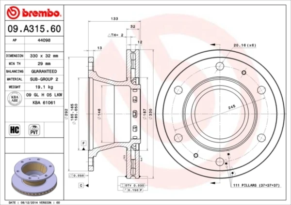 09A31560 Brembo