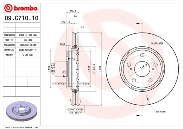 09C71011 Brembo
