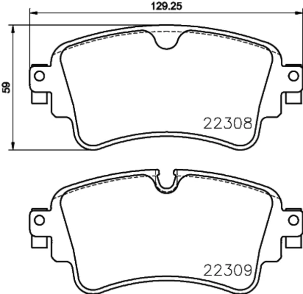 P85154 Brembo pastillas de freno traseras