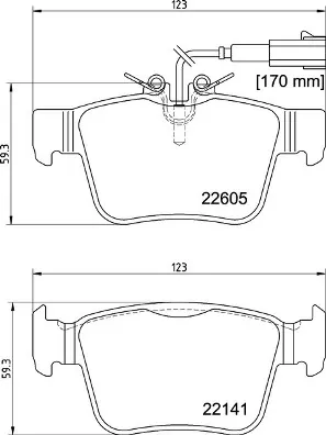 Pastillas de freno traseras P23180 Brembo