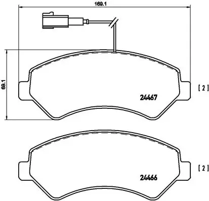 Pastillas de freno P23136 Brembo