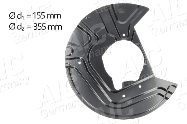 Protector de disco de freno delantero derecho 55909 AIC
