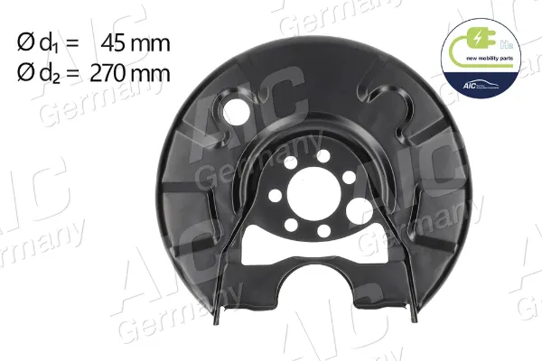Protector de disco de freno trasero derecho 57602 AIC