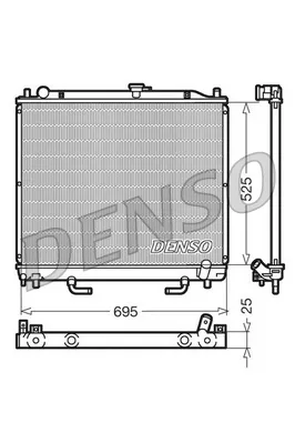 Radiador DRM45015 Denso
