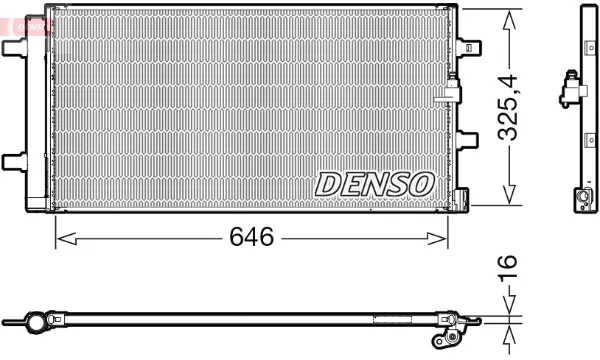 Condensador aire acondicionado DCN02041 Denso
