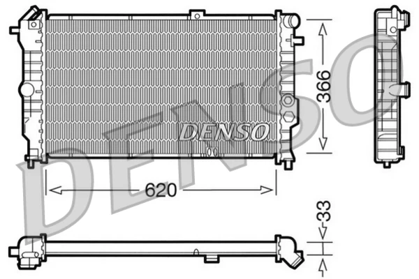 DRM20021 Denso radiador refrigeración del motor