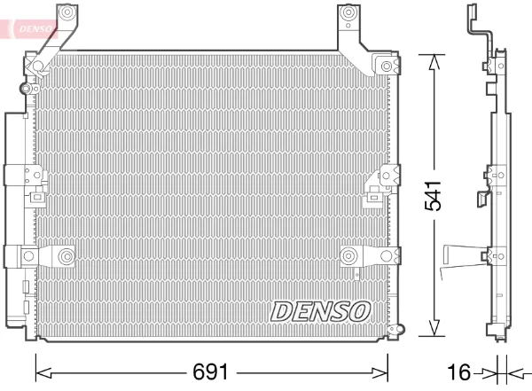 Condensador aire acondicionado DCN50032 Denso