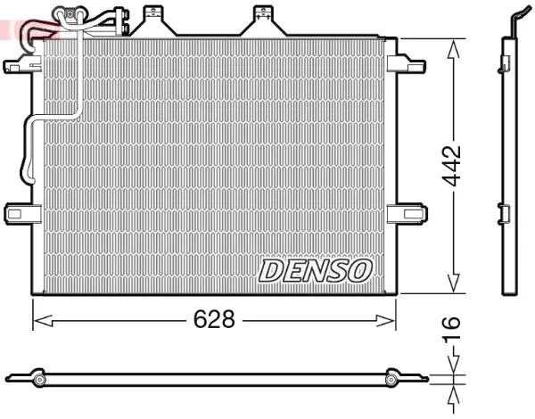 Condensador aire acondicionado DCN17018 Denso