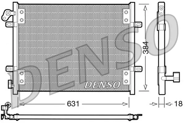 Condensador aire acondicionado BC139 Magneti Marelli