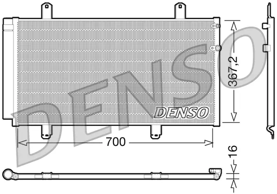 Condensador aire acondicionado DCN51004 Denso