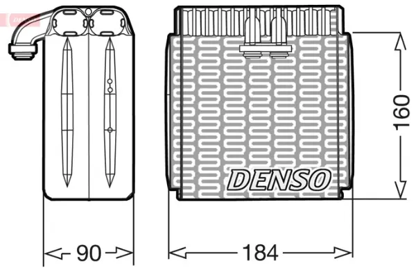 Evaporador de aire acondicionado DEV23001 Denso
