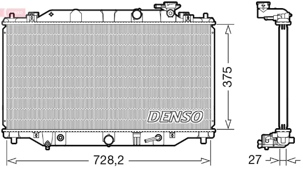 Radiador DRM44044 Denso