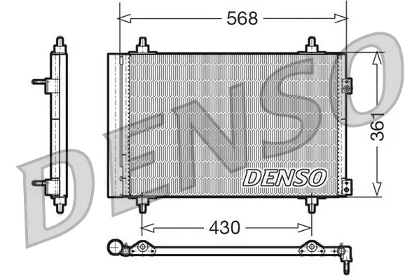 Condensador aire acondicionado DCN07008 Denso
