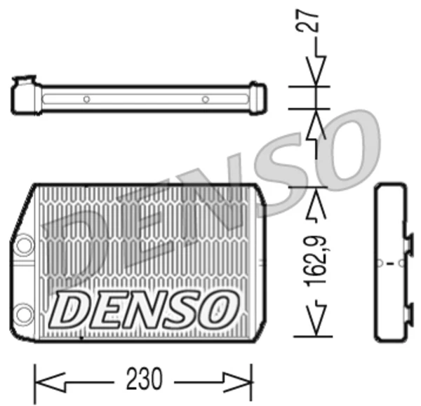 DRR09034 Denso radiador de calefacción