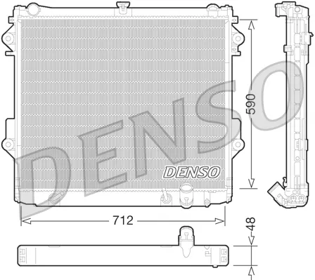 Radiador DRM50074 Denso