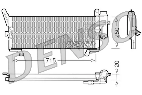 Condensador aire acondicionado Fiat Punto 176L